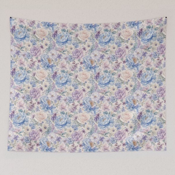 Item preview, violet and pink floral pattern designed and sold by Victoria Riabov.