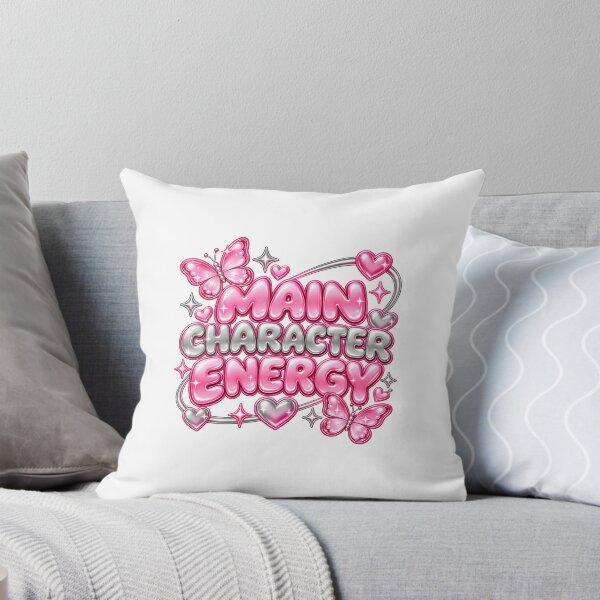 Item preview, Main Character Energy | Pink & Silver Y2K Bubble Letter Aesthetic designed and sold by Chic  Artistry.