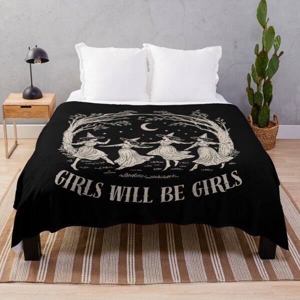 Item preview, Girl Will Be Girls Witch Witchy Spooky Season Halloween  designed and sold by River Silva.