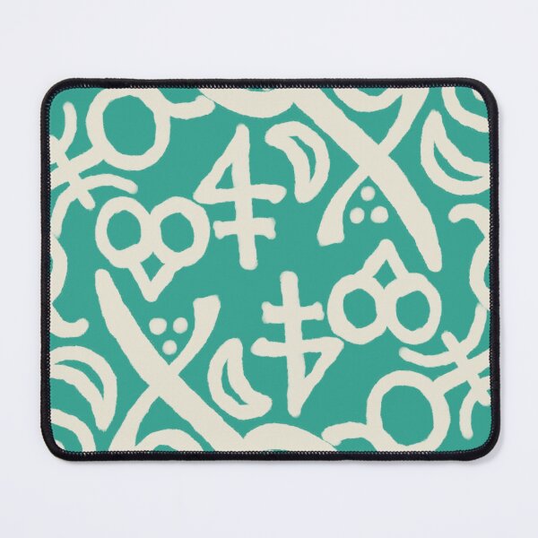 Item preview, Beige and Verdigris Esoteric Monogram designed and sold by QAF Warlock Patterns.