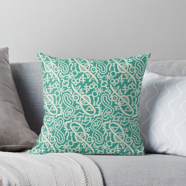 Item preview, Beige and Verdigris Esoteric Monogram designed and sold by QAF Warlock Patterns.