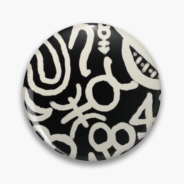 Item preview, Obsidian and Beige Esoteric Monogram designed and sold by QAF Warlock Patterns.