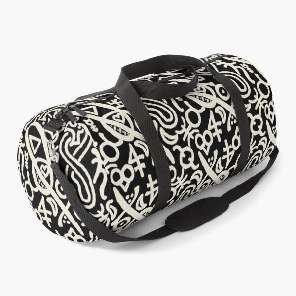 Item preview, Obsidian and Beige Esoteric Monogram designed and sold by QAF Warlock Patterns.