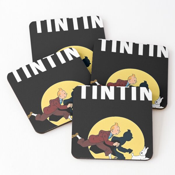 Item preview, The Adventures Of Tintin And Snowy Moon Silhouette designed and sold by ayyoubelse.
