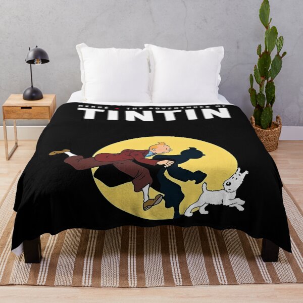 Item preview, The Adventures Of Tintin And Snowy Moon Silhouette designed and sold by ayyoubelse.
