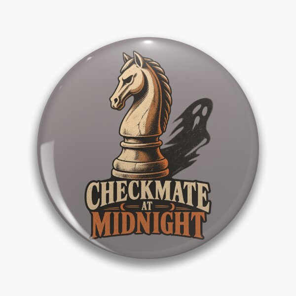 Item preview, Checkmate At Midnight Retro Halloween Chess Design designed and sold by Golden Era Studio.