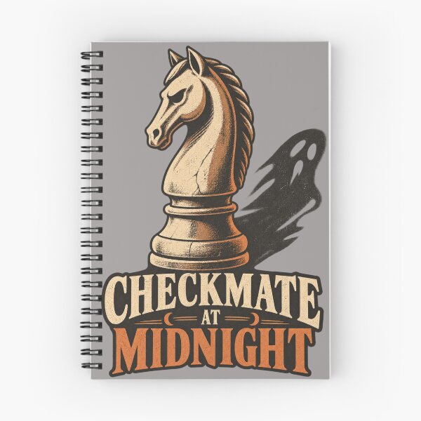 Item preview, Checkmate At Midnight Retro Halloween Chess Design designed and sold by Golden Era Studio.