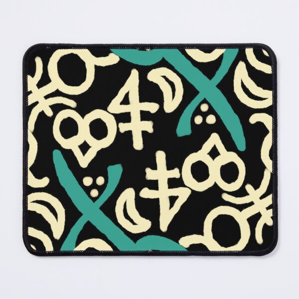Item preview, Obsidian, Moonlight, and Verdigris Esoteric Monogram designed and sold by QAF Warlock Patterns.