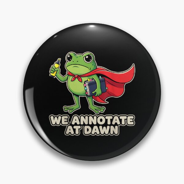 Item preview, We Annotate At Dawn Funny Frog Meme designed and sold by DorikoKazan.
