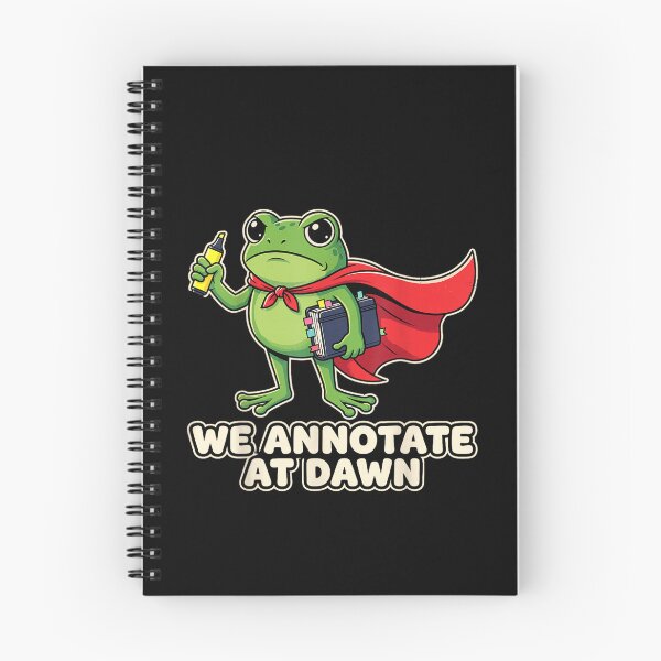 Item preview, We Annotate At Dawn Funny Frog Meme designed and sold by DorikoKazan.