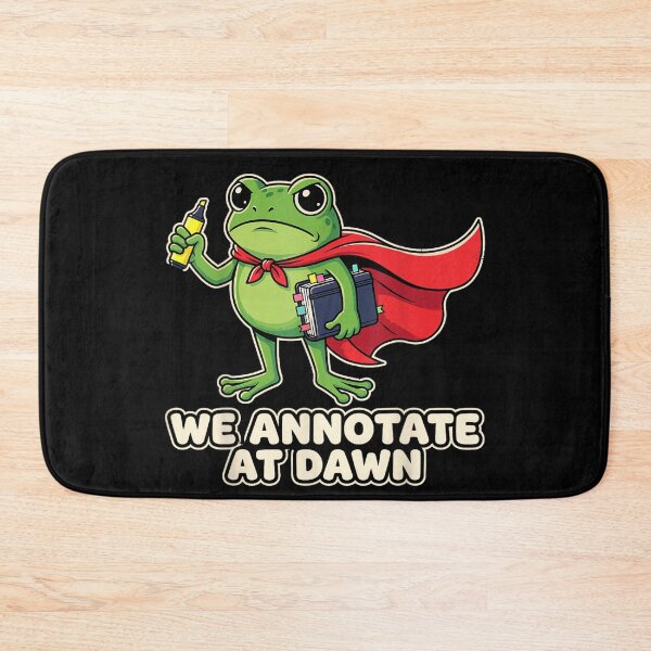 Item preview, We Annotate At Dawn Funny Frog Meme designed and sold by DorikoKazan.