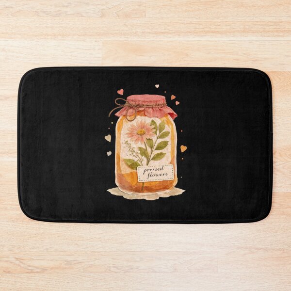 Item preview, Pressed Flowers Mason Jar Watercolor Cottagecore Rustic Botanical Wall Art designed and sold by FestivityFinds.