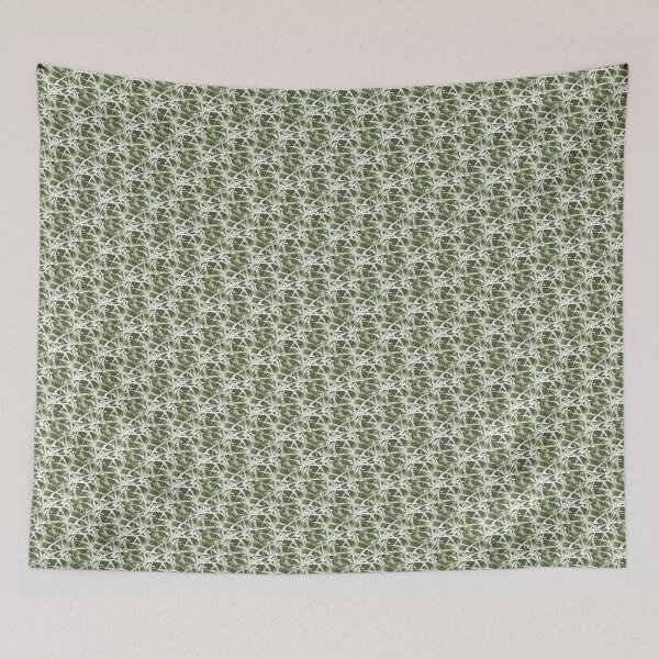 Item preview, Foliage Short Grass Abstract in White and Green designed and sold by Artistestella.