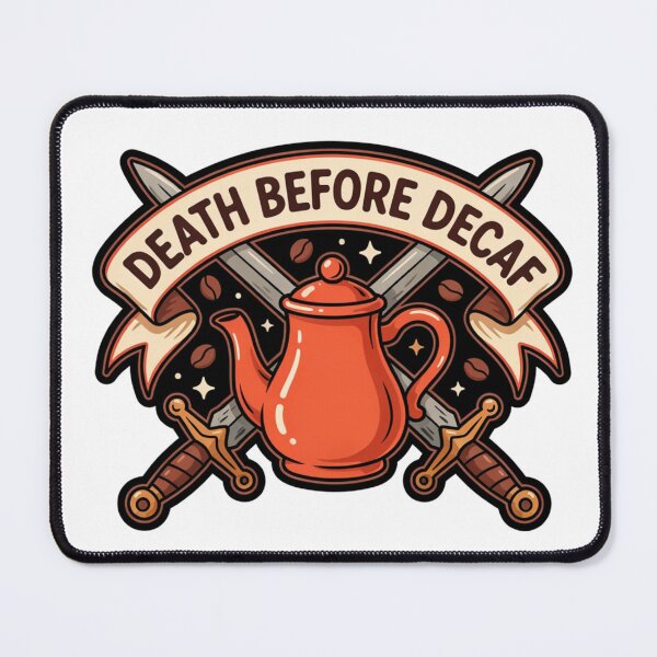Item preview, Death Before Decaf designed and sold by Peter Stawicki.