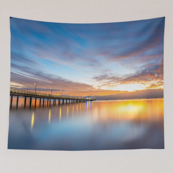 Item preview, Jetty Sunrise Duvet Cover designed and sold by Adrian Alford Photography.