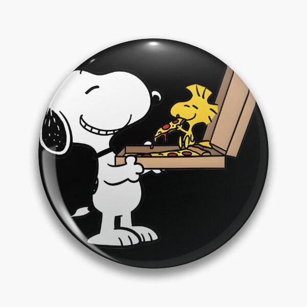Item preview, Cute Snoopy Serving Pizza to Woodstock Cartoon Illustration designed and sold by Dragonbowmen.