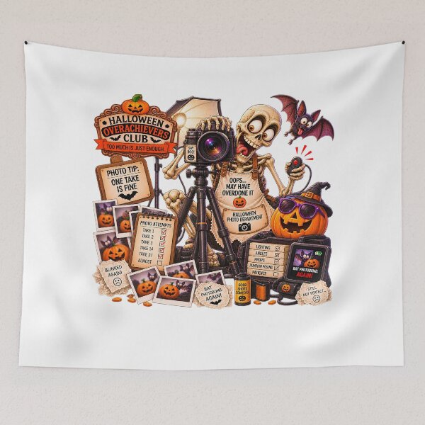 Item preview, ⚡HALLOWEEN OVERACHIEVERS CLUB - Pablo's Photo Department designed and sold by WheelieGdArt.