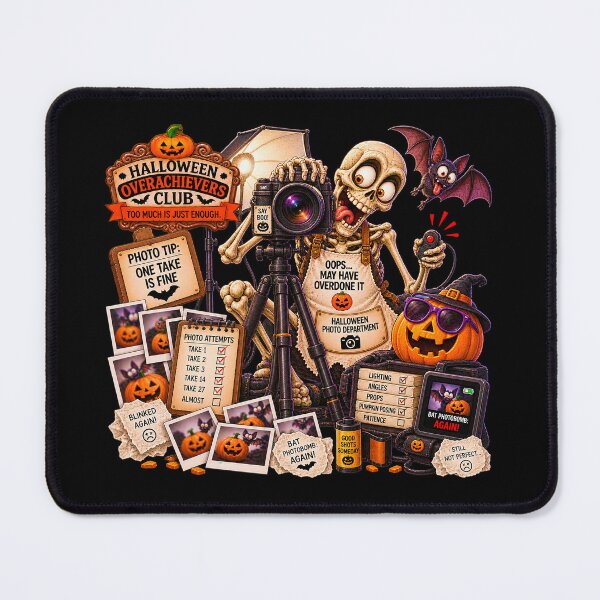 Item preview, ⚡HALLOWEEN OVERACHIEVERS CLUB - Pablo's Photo Department - dark version designed and sold by WheelieGdArt.