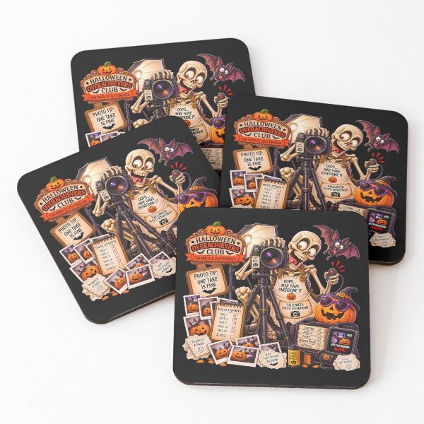 Item preview, ⚡HALLOWEEN OVERACHIEVERS CLUB - Pablo's Photo Department - dark version designed and sold by WheelieGdArt.