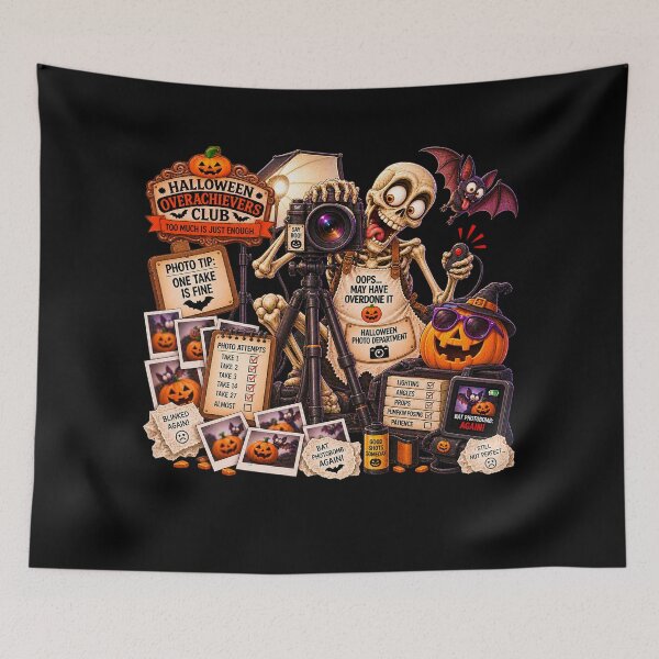 Item preview, ⚡HALLOWEEN OVERACHIEVERS CLUB - Pablo's Photo Department - dark version designed and sold by WheelieGdArt.