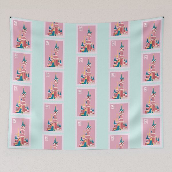 Item preview, Vintage Theme Park Stamp Collection | Fairytale Castle 6/12 designed and sold by mafervicenttin.