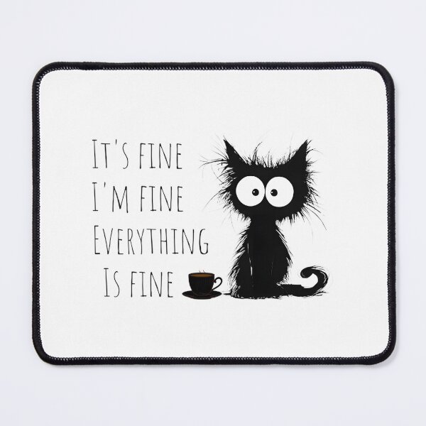 Item preview, It's Fine I'm Fine Everything Is Fine Funny Sarcastic Quote Design designed and sold by shelbykayhunt.