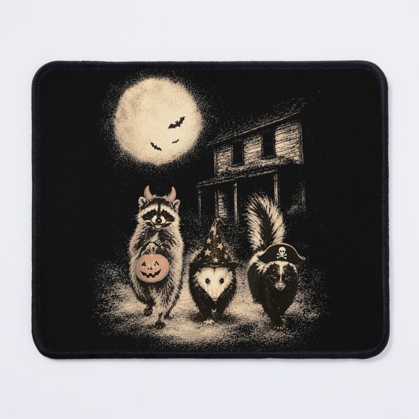 Item preview, Halloween Raccoon Opossum Skunk Funny Pumpkin Spooky Moon designed and sold by DorikoKazan.