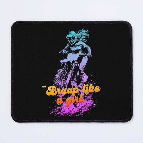 Item preview, Logo featuring a cute girl riding a motocross bike, for speed enthusiasts. 66 designed and sold by UrbanTRIP.