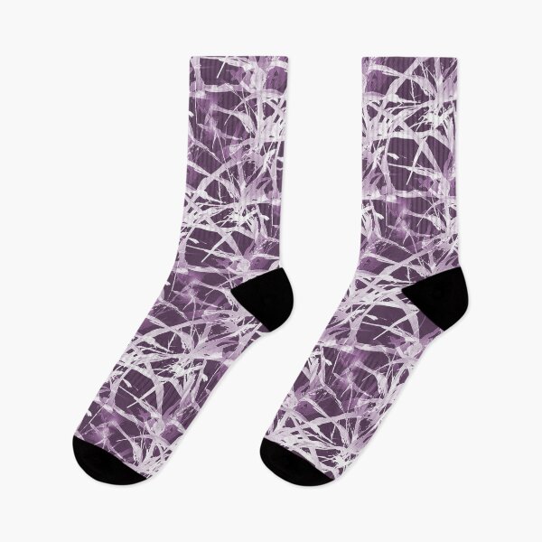 Item preview, Foliage Short Grass Abstract in White and Mauve designed and sold by Artistestella.