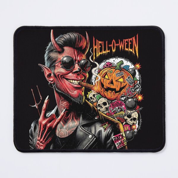 Item preview, Halloween Devil Cigar Pitchfork Pumpkin Horns designed and sold by Voodoo Store Paranormal Collections.