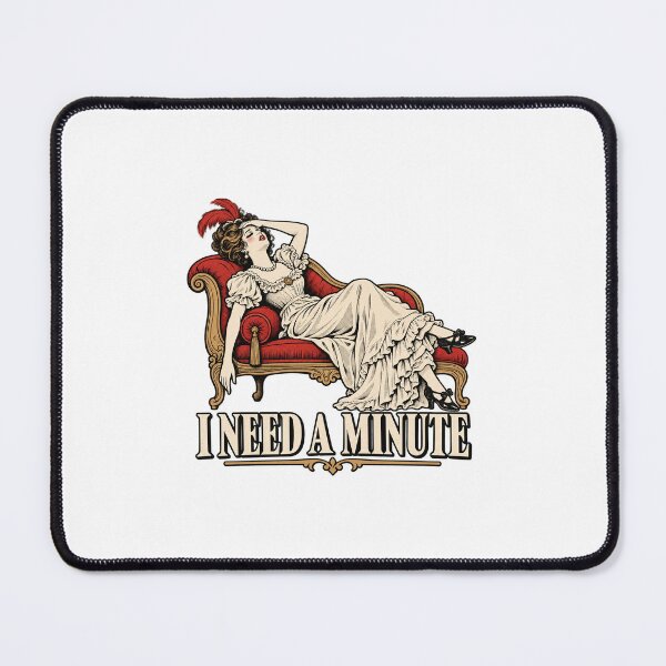 Item preview, I Need A Minute Victorian Lady Fainting Couch designed and sold by digital jitsu.