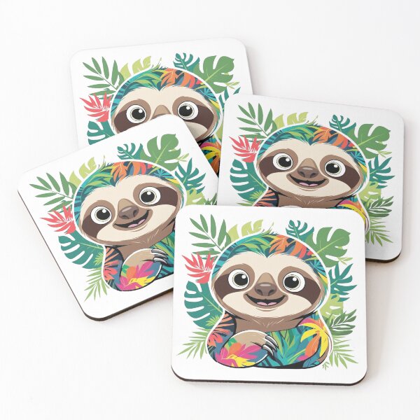 Item preview, Tropical Sloth Vibes designed and sold by TicoInk.