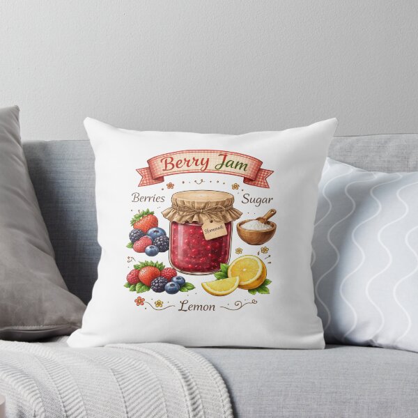 Item preview, Vintage Berry Jam Recipe Farmhouse Kitchen Wall Art designed and sold by FestivityFinds.