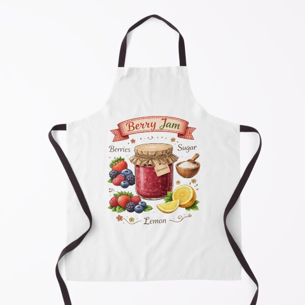 Item preview, Vintage Berry Jam Recipe Farmhouse Kitchen Wall Art designed and sold by FestivityFinds.