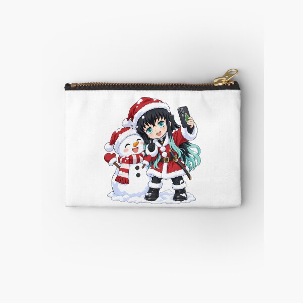 Item preview, Muichiro Tokito Demon Slayer Christmas Snowman Selfie designed and sold by mildaclairmo.