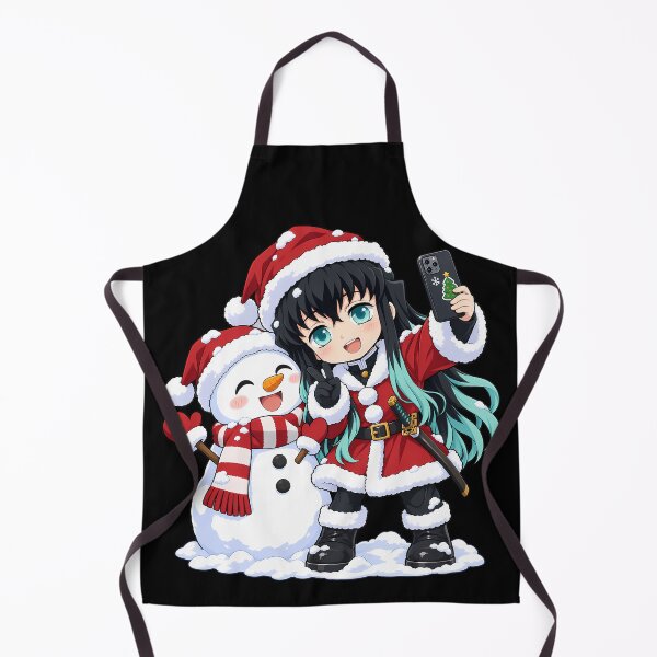 Item preview, Muichiro Tokito Demon Slayer Christmas Snowman Selfie designed and sold by mildaclairmo.