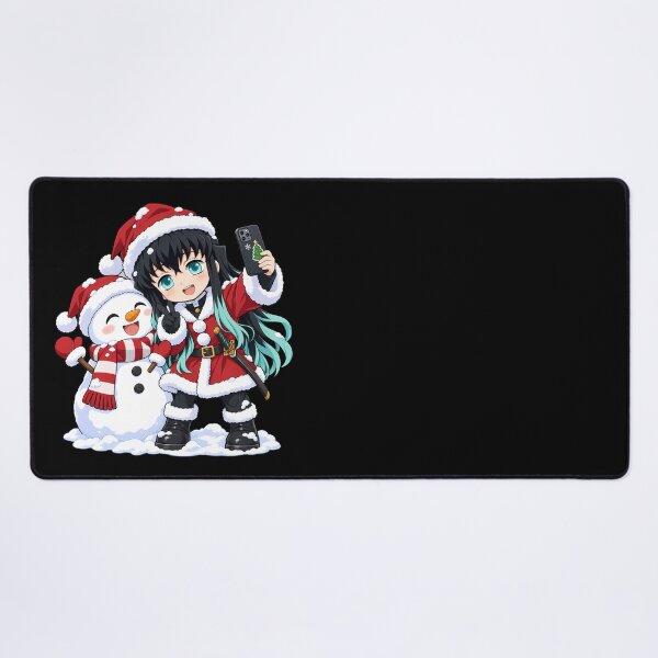 Item preview, Muichiro Tokito Demon Slayer Christmas Snowman Selfie designed and sold by mildaclairmo.
