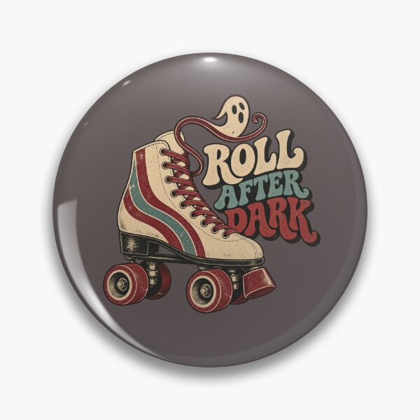 Item preview, Roll After Dark Retro Halloween Roller Skate Design designed and sold by Golden Era Studio.