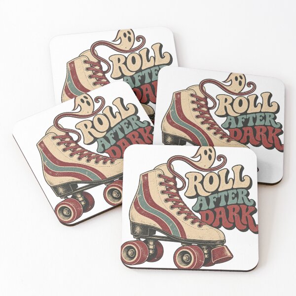 Item preview, Roll After Dark Retro Halloween Roller Skate Design designed and sold by Golden Era Studio.
