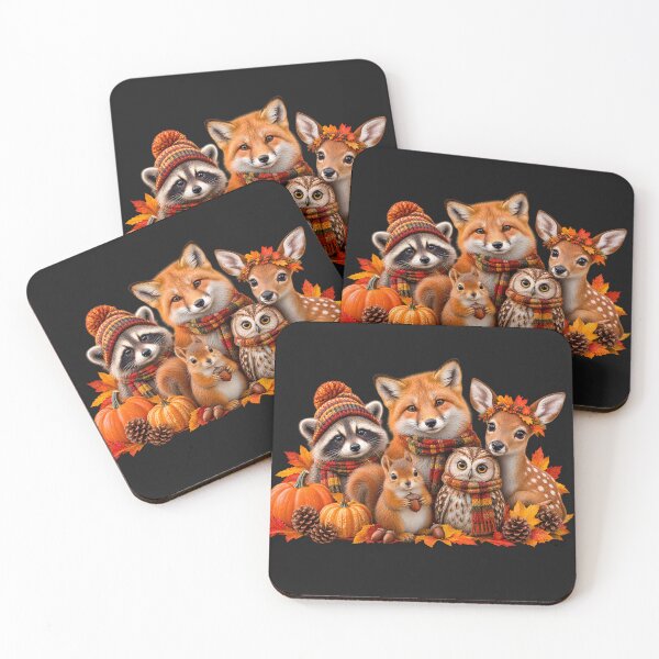 Item preview, Cute Fall Animals – Autumn Sticker Collection designed and sold by ziiyou.