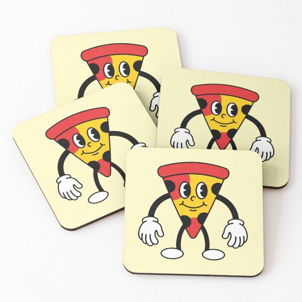 Item preview, Vintage Cartoon Pizza Slice Walking Retro 1930s Style designed and sold by pattman.