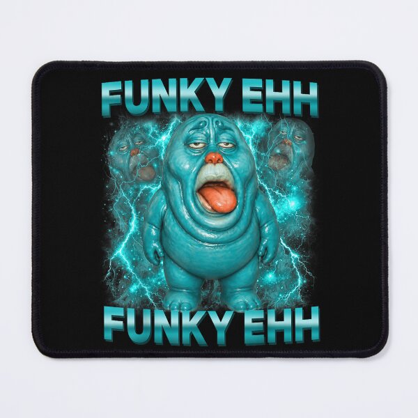 Item preview, Funky Ehh Weird Glossy Blue Blob Viral Brainrot Meme Kids designed and sold by DorikoKazan.
