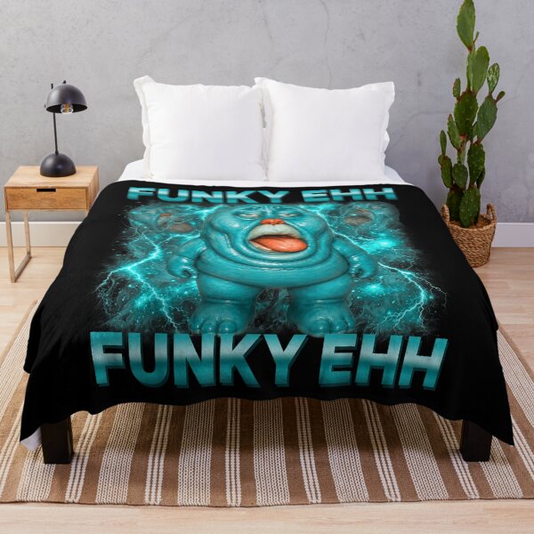 Item preview, Funky Ehh Weird Glossy Blue Blob Viral Brainrot Meme Kids  designed and sold by DorikoKazan.