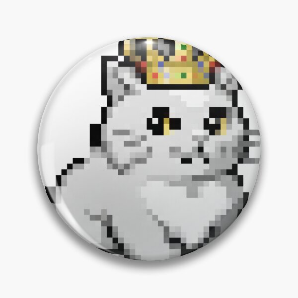 Item preview, Royal Crown Cat Pixel Art designed and sold by Matilda Pixel.