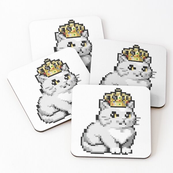Item preview, Royal Crown Cat Pixel Art designed and sold by Matilda Pixel.