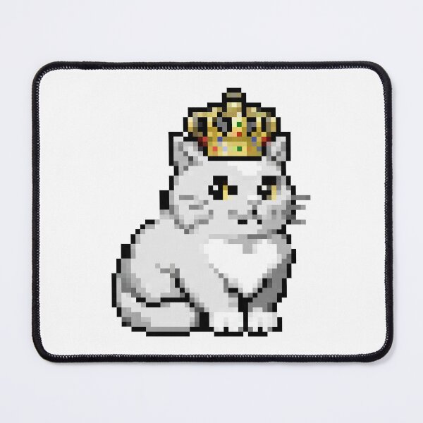 Item preview, Royal Crown Cat Pixel Art designed and sold by Matilda Pixel.