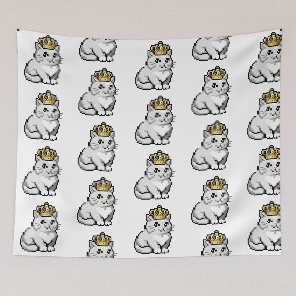 Item preview, Royal Crown Cat Pixel Art designed and sold by Matilda Pixel.