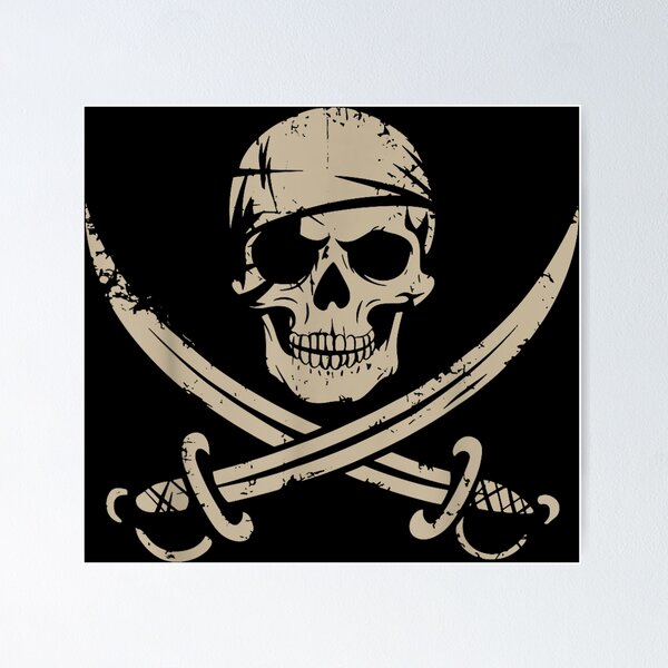 Item preview, Pirate Skull And Crossbones Skeleton Halloween For Kids Boys  designed and sold by River Silva.