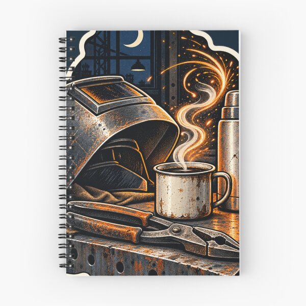 Item preview, Midnight Welding Bay Coffee Break Sticker designed and sold by WaynesCave.