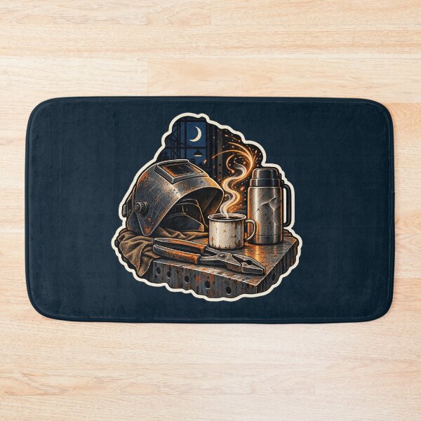 Item preview, Midnight Welding Bay Coffee Break Sticker designed and sold by WaynesCave.
